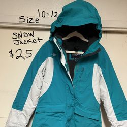 Snow Jacket Size 10/12. 25$