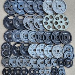 Olympic Iron Weight Plate Pairs 35s - 2.5s