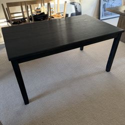 Black Wood Table