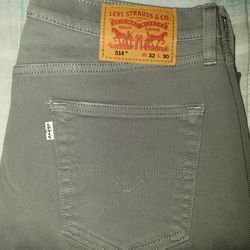 New Gray 514 Levi Jeans W 32 L 30