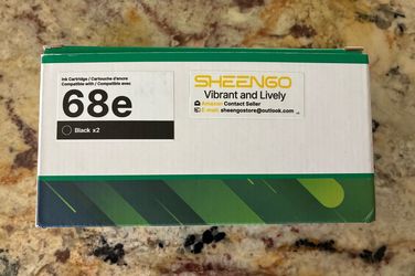 68e Black Ink Cartridge Replacement for HP Envy - 2 Pack