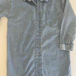Girls Gap Jean Shirt Dress