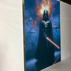 Canvas wall decoration 30”x42”. Brand new we can make it in different sizes, from  4.5”x4.5” to 30”x66”, Wood frame and sprayed with glossy clear coat
