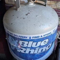 Empty propane tank