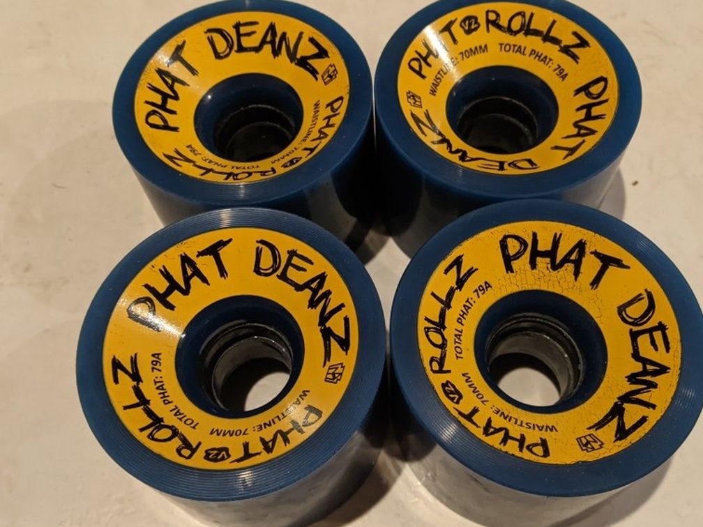 Phat Deanz Phat Rolls V2 70mm 79a Longboard Wheels