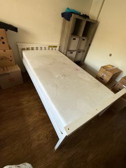 Twin mattress and bed frame (FREE)