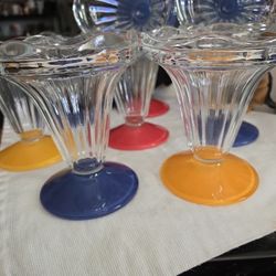 Vintage Luminarc France Gkass Sundae Dessert Dishes