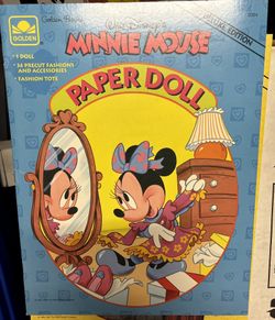Disney Minnie Mouse Paper Dolls Vintage 