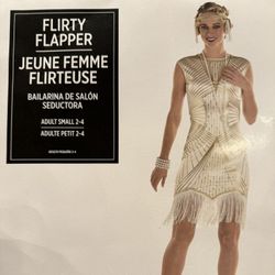 NEW Flapper Dress With Fringe - Small 