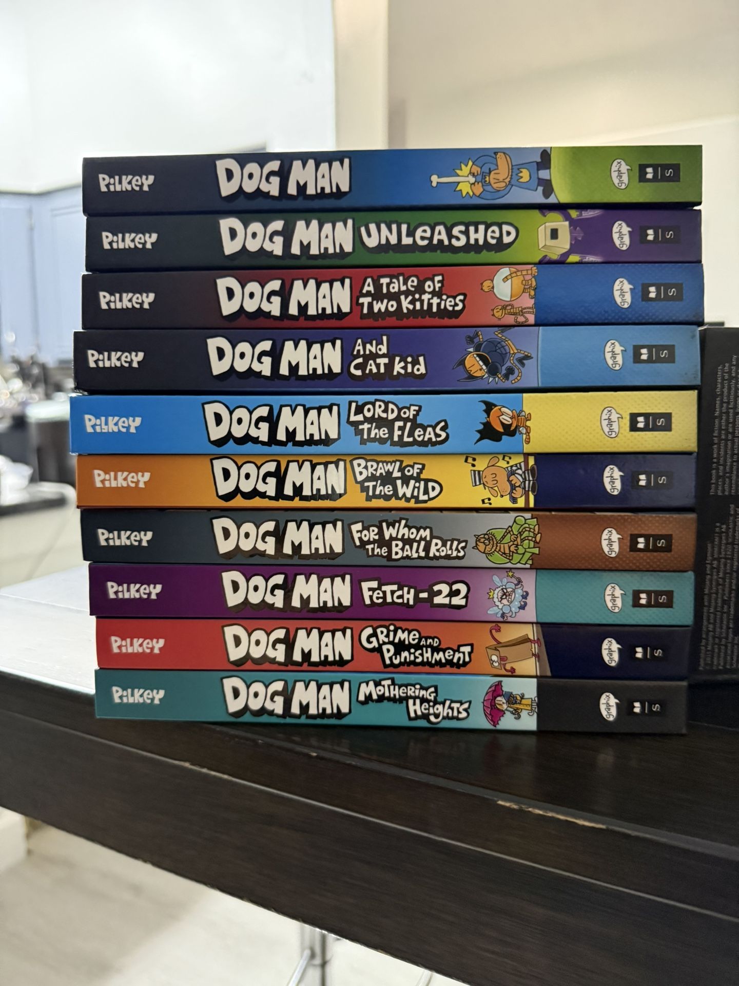 10 Hard Cover Dog Man Books