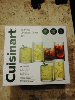 12-Piece Drinking Glass Set