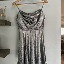 Women's Sleeveless Metallic Dress 