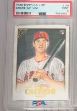 2018 Topps Gallery Shohei Ohtani #116 psa 9