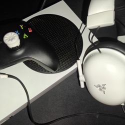 Xbox Series S, 2 Controllers, Wired Headset, And Monitor 