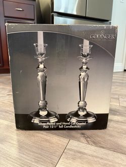 Brand new, crystal candlesticks