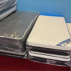 Best sale ❤️Twin Size Mattress With Box and Bed Frame 