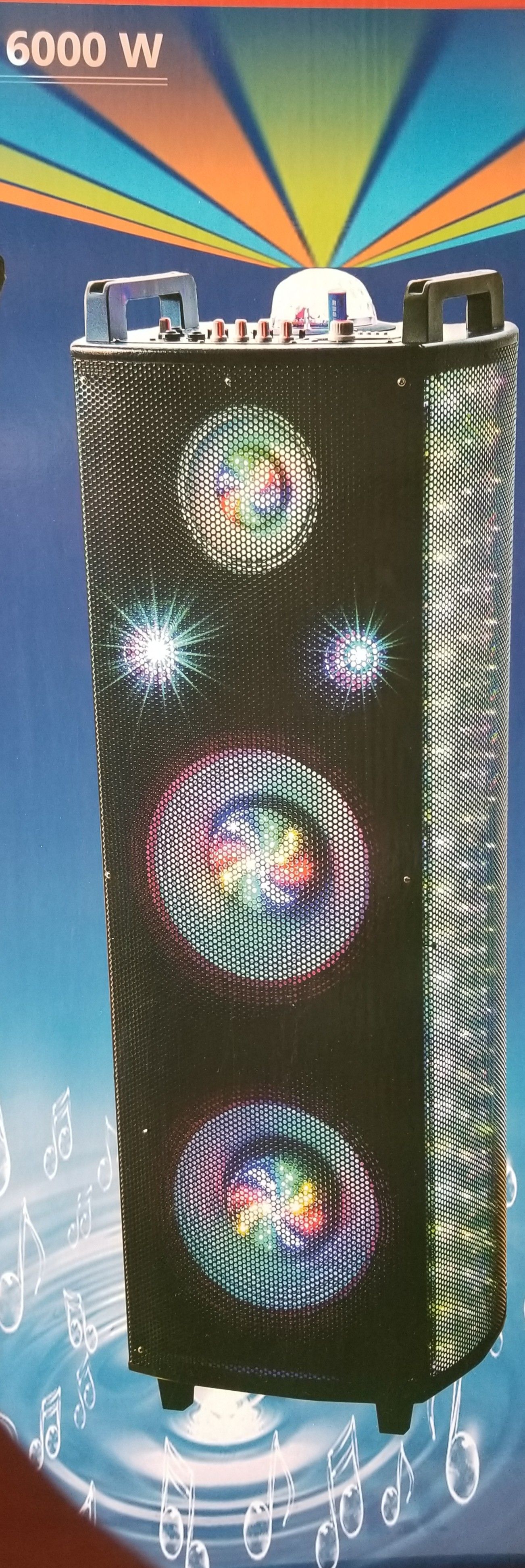 Dual 12 Inch New Bluetooth Speaker SD Card,Slot USB Port,FM Radio,Microphone Included For Karaoke ( Bosina )