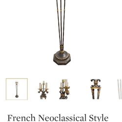 French Neoclassical Style Antique Floor Lamp from 19th century