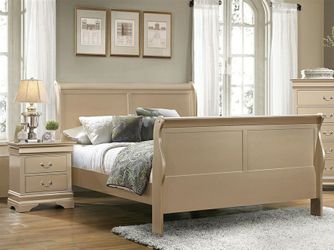 New queen size bed frame with nightstand tax included free delivery