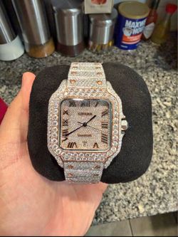 Moissanite Cartier Watch VVS1