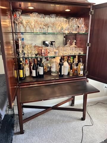 Glass Liquor Cabinet