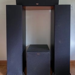 Klipsch Reference Series Home Theatre Set-Up With Two Mountable Surround Sound 