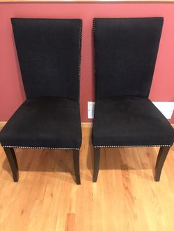 BLACK CHAIR PAIR