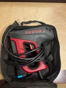 Electric staple gun, arrow