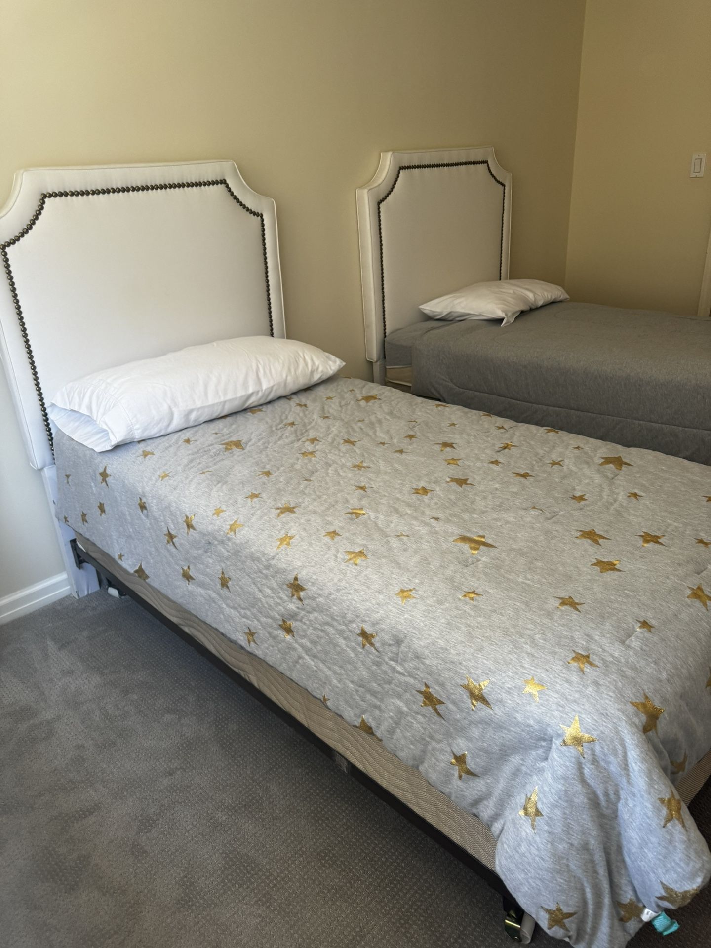 Twin Beds (with Restoration Hardware Headboard)