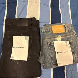 Purple Jeans Size 33