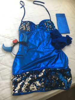 Size Small - Sexy Blue Devil Halloween Costume