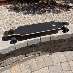Retrospec Rift Drop-Through 41” Longboard,  "Dark Tropics" design