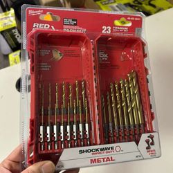 Milwaukee SHOCKWAVE Impact Duty RED HELIX Titanium 23-Piece Drill Bit Set 