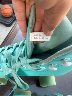 Teal Quad Roller Skates Size 8