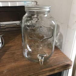 Glass Yorkshire Jar Drink Dispenser