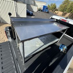 Commercial kitchen table