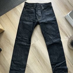 Levi, 501 Shrink To Fit Charcoal 33x32