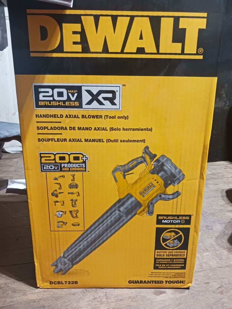Brand New ! DEWALT XR Brushless 20v Leaf Blower - Dlb722b