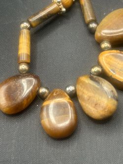 TIGER EYE  CHOCKER NECKLACE