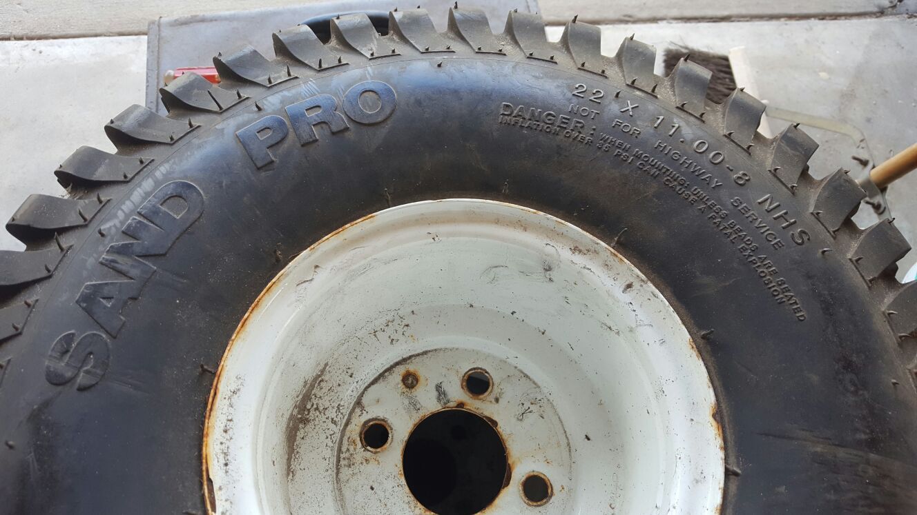 Toro Sand Pro Tires With Rims 22x11.00-8 NHS For Sale In Port Charlotte ...