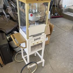 Vintage 8 Ounce Professional Popcorn and Dispensing Cart