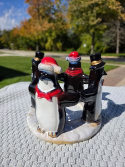 Holiday single wick candle holder