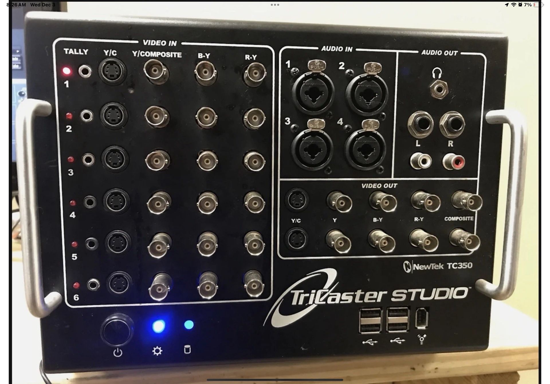 NewTek TriCaster Studio TC350 Live Broadcast Mixer Video Production System Unit