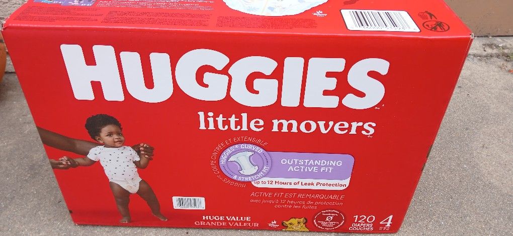 Huggies Little Movers - Size 4 (120 Count)