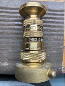 Old brass fire hose nozzles QTY - 3