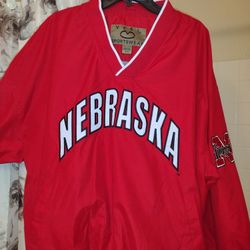Nebraska Huskers Jacket/Shirt/Windbreaker/Pullover - XXL