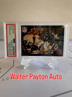 1988 Walter Payton Commemorative Card Set #95 PSA Authentic Auto (R)