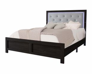 Queen bed w/led lights