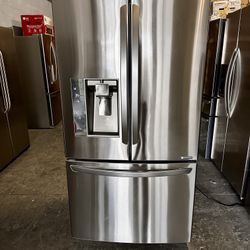 36” LG COUNTER DEPTH STAINLESS STEEL FRIDGE REFRIGERATOR NEVERA HELADERA FRIO REFRIGERADOR GOOD CONDITION DELIVERY 🚚 FREE WARRANTY 100 DAYS