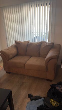 Suede Couch